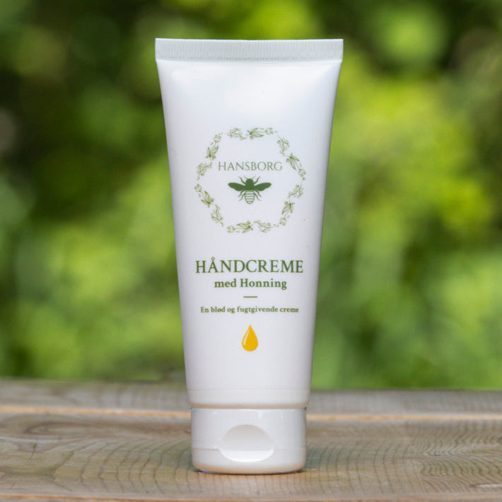 Honning citrus håndcreme fra Hansborg, som er lavet på hansborgs honning fra egne bistader